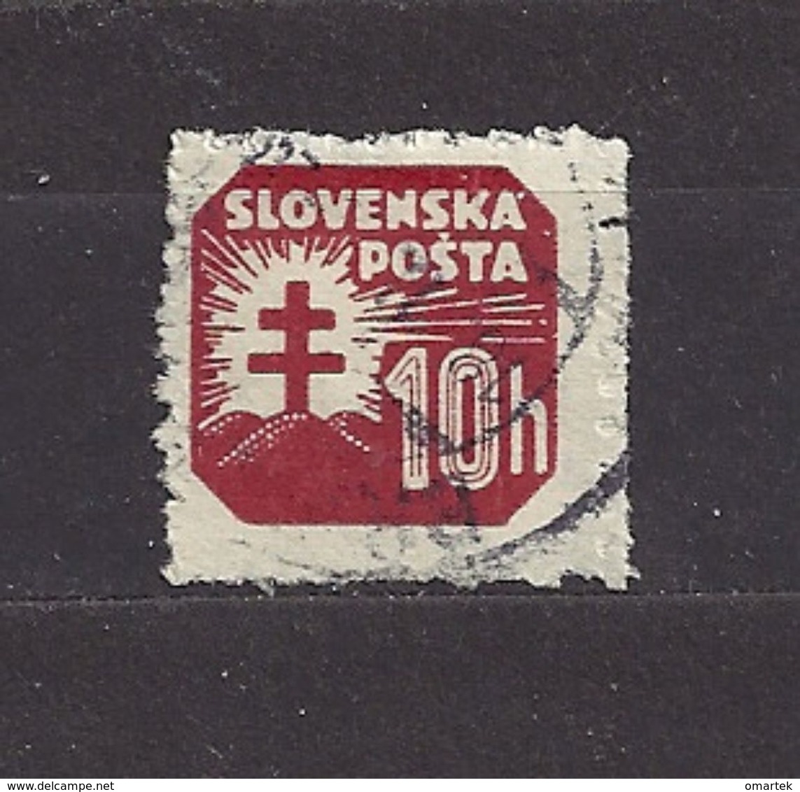Slovakia Slowakei 1940 Gest ⊙ Mi 58 Sc P 23 Newspaper Stamps II. Zeitungsmarken. Private Perforated, Gezähnt. C1 - Gebraucht
