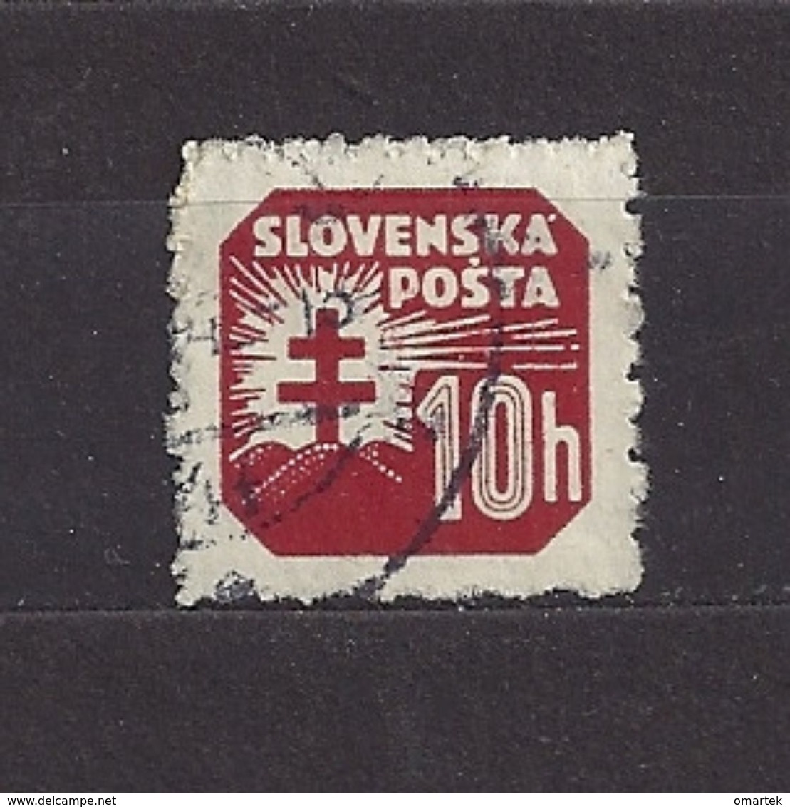 Slovakia Slowakei 1940 Gest ⊙ Mi 58 Sc P 23 Newspaper Stamps II. Zeitungsmarken. Private Perforated, Gezähnt. C2 - Gebraucht