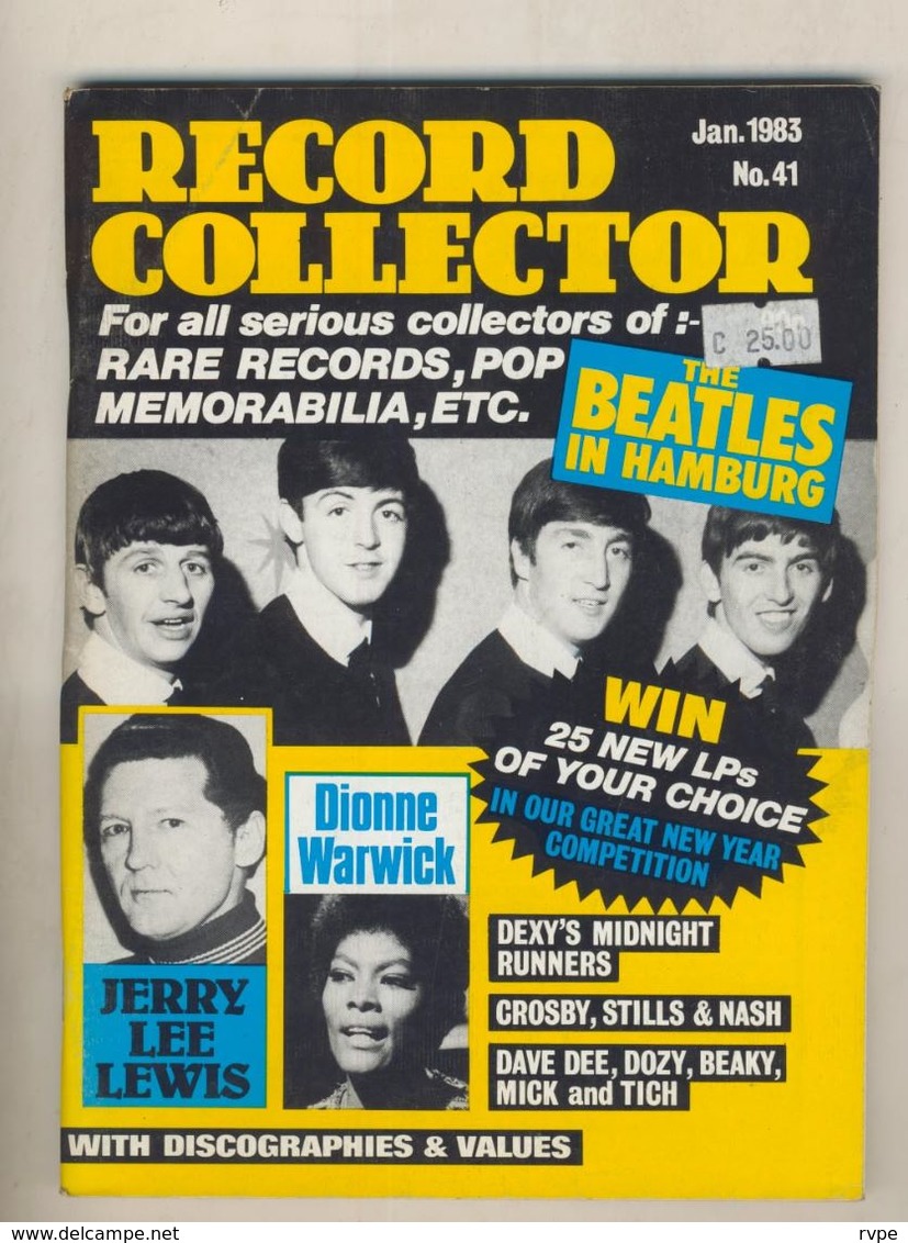 BEATLES . WIN . JERRY LEWIS      ETC ....REVUE ANGLAISE RECORD COLLECTOR N° 41 DE JANVIER   1983 - Objets Dérivés