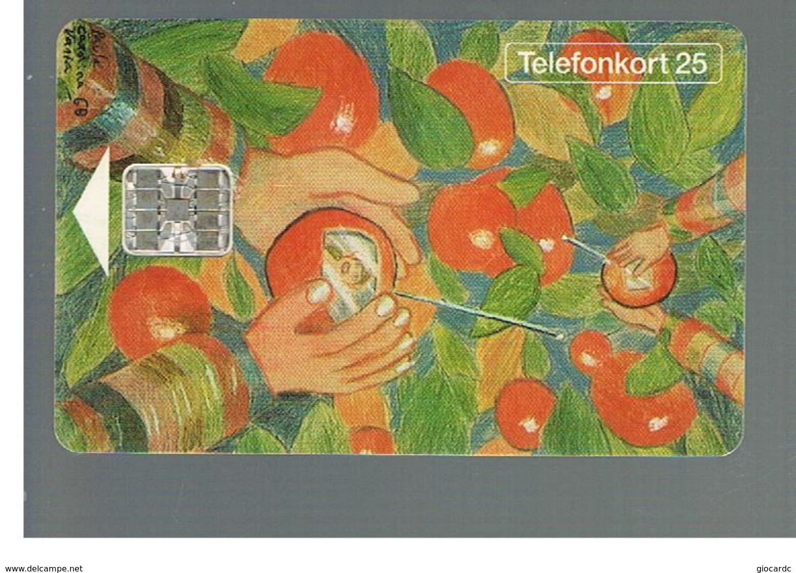 SVEZIA (SWEDEN) - TELIA  (CHIP) -  1993     DESIGN  - USED - RIF. 10026 - Painting