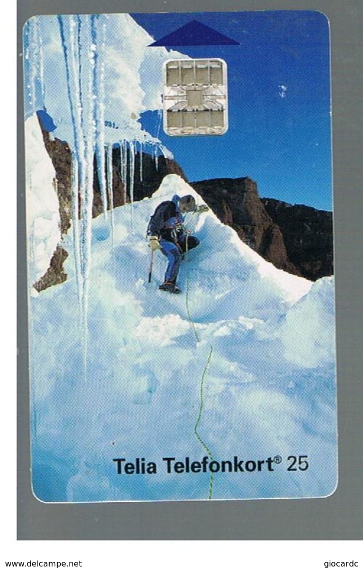 SVEZIA (SWEDEN) - TELIA  (CHIP) -  1993    GLACIER - USED - RIF. 10027 - Schweden