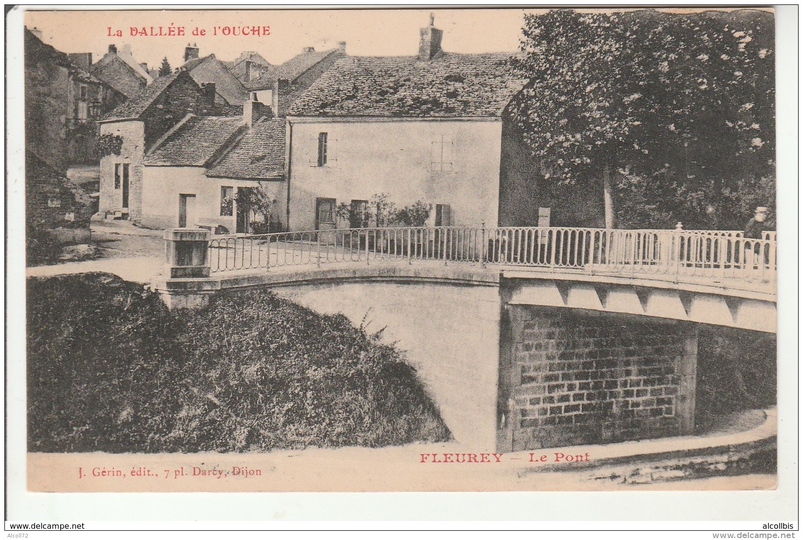 Fleurey-Le Pont-La Vallée De L'Ouche.Ecrite Par Voisenet. - Altri & Non Classificati