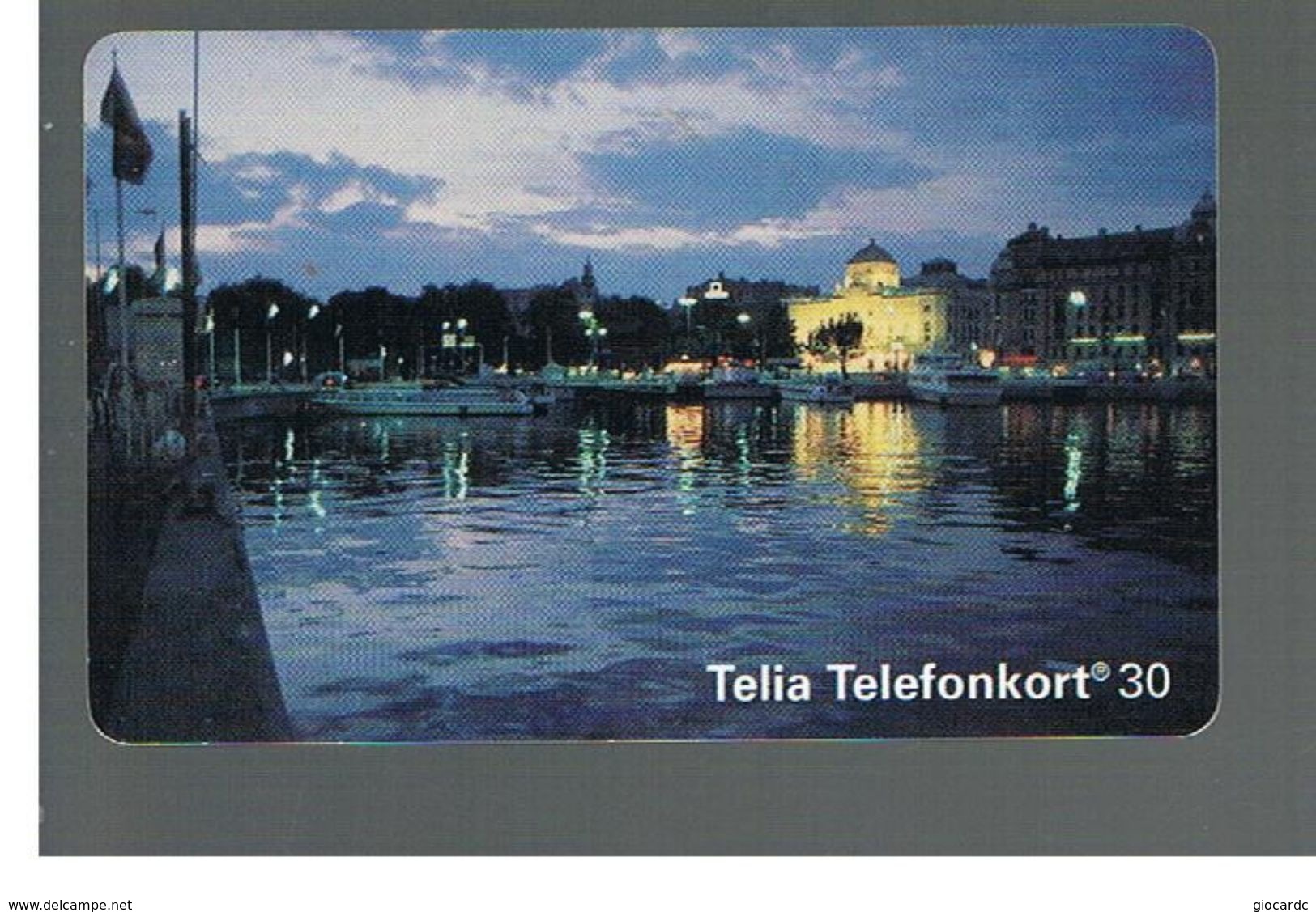 SVEZIA (SWEDEN) - TELIA  (CHIP) -  1994   STOCKHOLM BY NIGHT             - USED - RIF. 10032 - Schweden