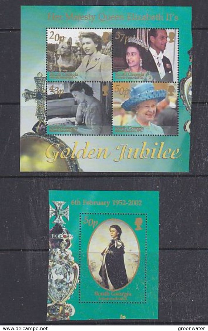 South Georgia 2002 Golden Jubilee 5v From  M/s ** Mnh (37925) - Zuid-Georgia