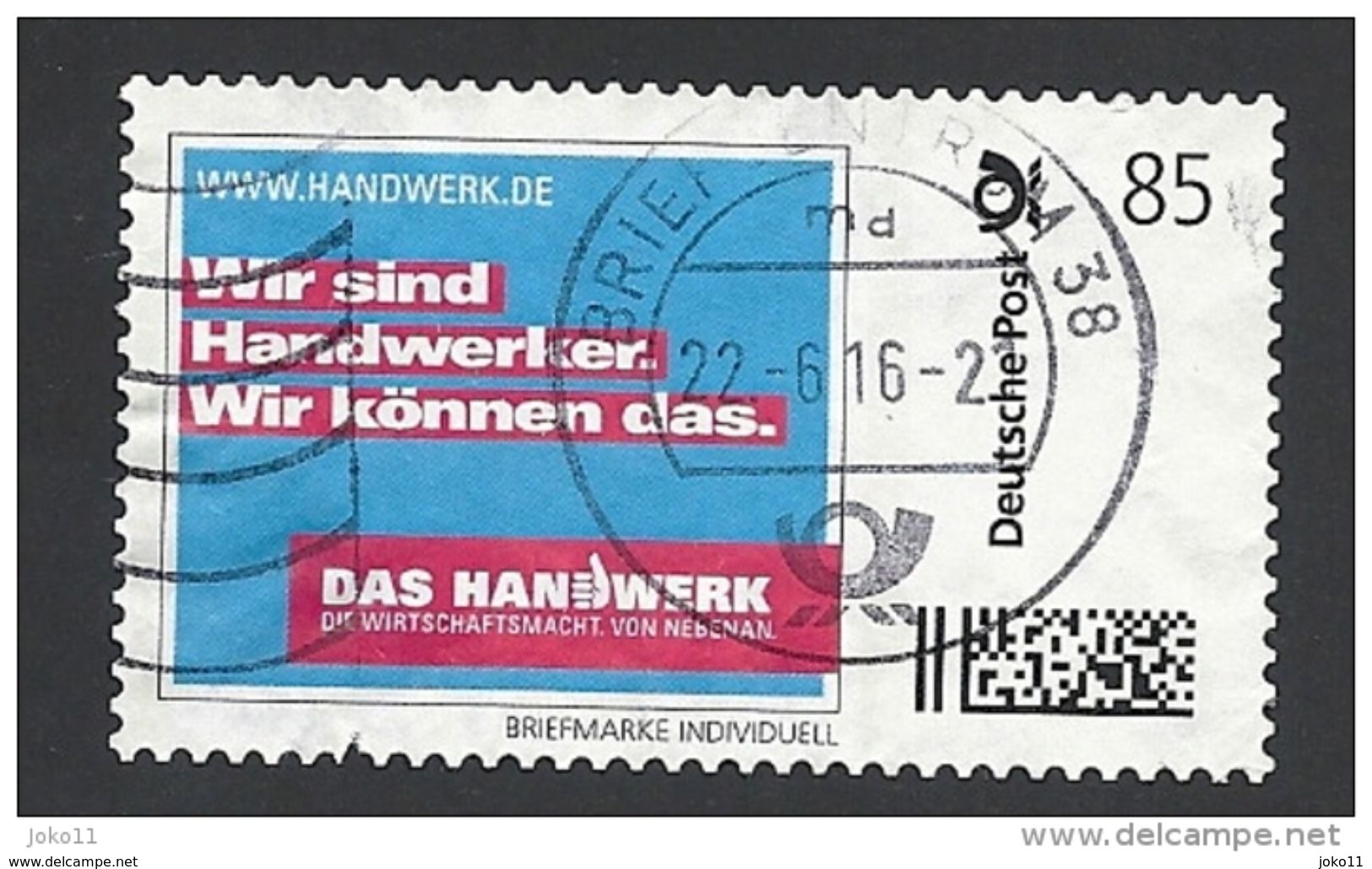 Marke Individuell, Das Handwerk, Wertstufe: 0,85 EUR, Gebraucht - Privatpost