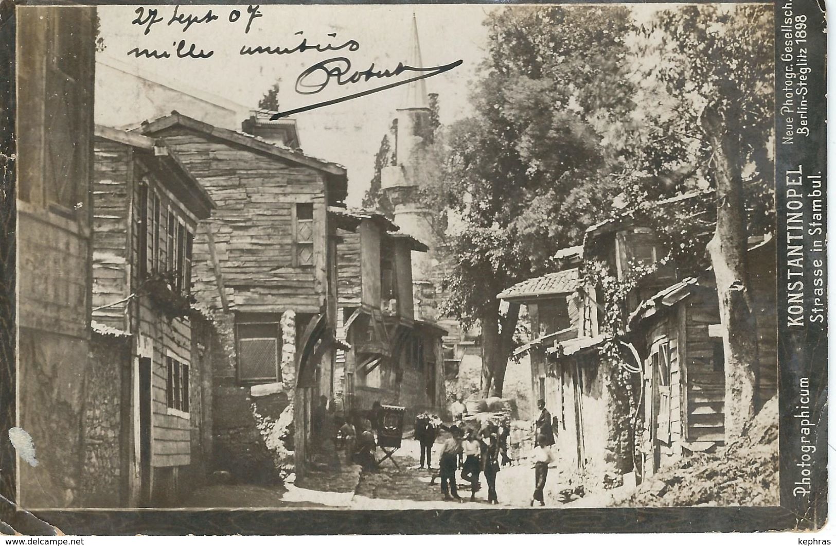 KONSTANTINOPEL / CONSTANTINOPLE : Strasse In STAMBUL / Rue Dans ISTAMBUL - Cachet Poste 1907 - Turquie