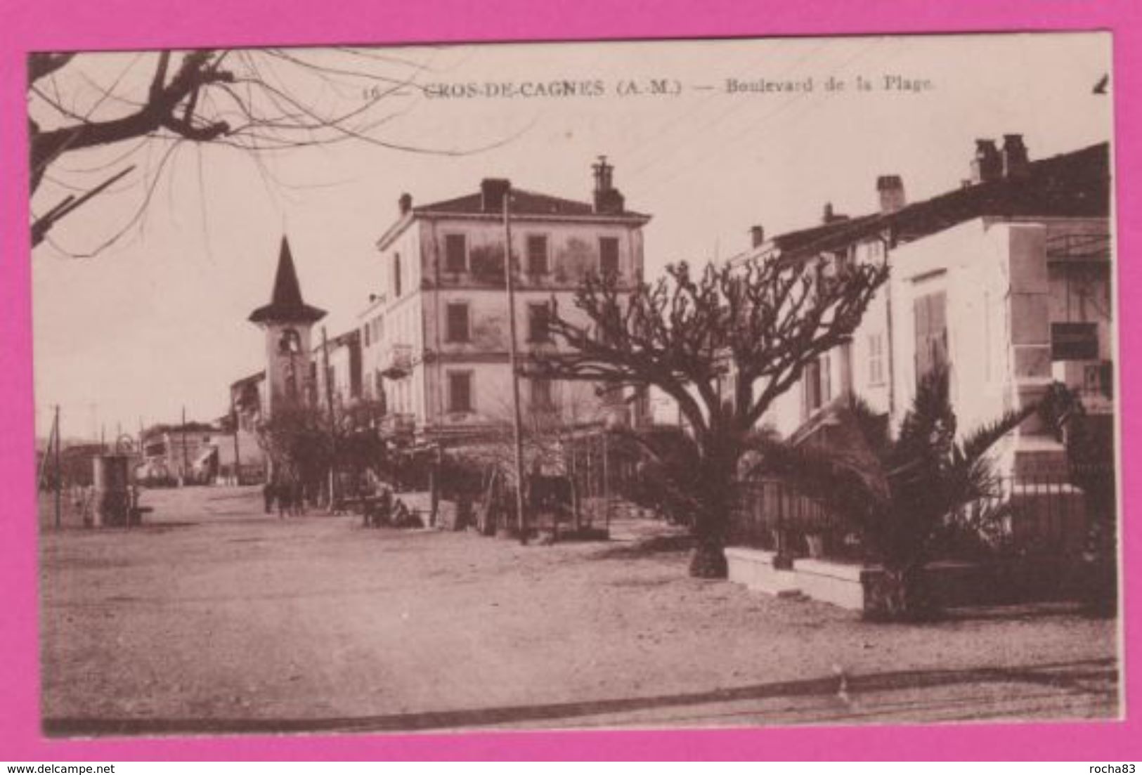 CP (06) - CROS De CAGNES  , Boulevard De La Plage - Autres & Non Classés