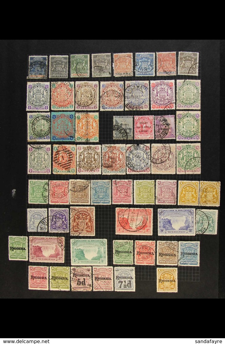 THE RHODESIAS MINT & USED COLLECTION Presented On Album Pages, Includes B.S.A.C.  1892-3 1d, 6d & 1s Used, 1892-4 To 8d  - Otros & Sin Clasificación