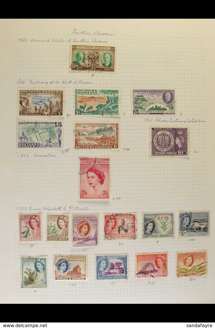 BRITISH AFRICA A Most Useful Commonwealth African Countries, A Mostly USED COLLECTION In 4 Albums, Dotted With Mint Issu - Otros & Sin Clasificación