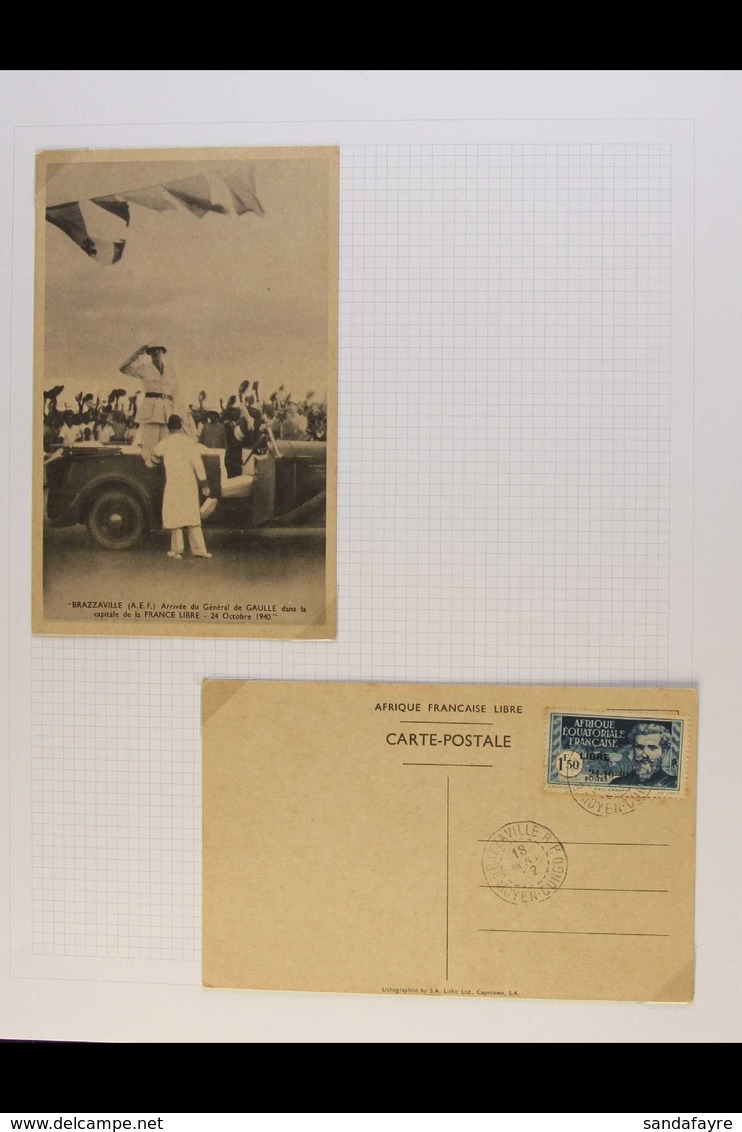 WORLD WAR II COVERS & CARDS COLLECTION Neatly Presented On Album Pages. Includes "On Active Service" Field Post And Cens - Ohne Zuordnung