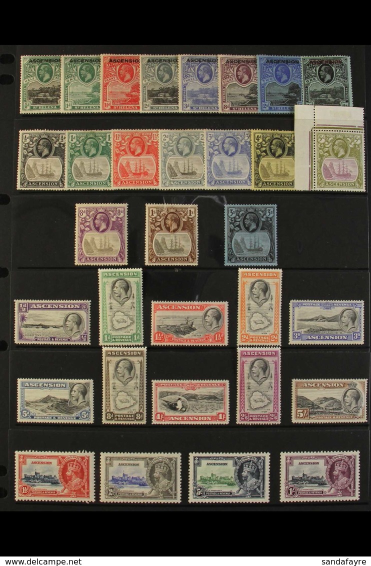 1922-1935 ALL DIFFERENT MINT COLLECTION An Attractive Mint Collection Presented On A Stock Page That Includes 1922 Scrip - Ascension