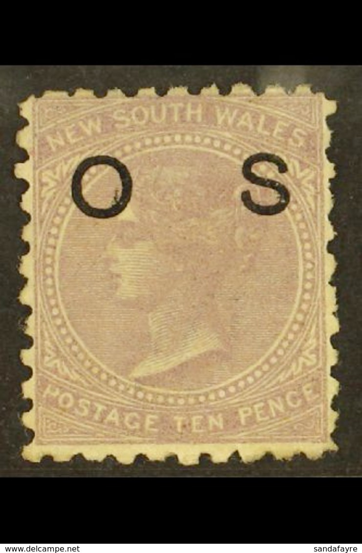 NEW SOUTH WALES OFFICIAL 1880 10d Lilac Perf 10, SG O18ac, Fine Mint Part OG. For More Images, Please Visit Http://www.s - Sonstige & Ohne Zuordnung