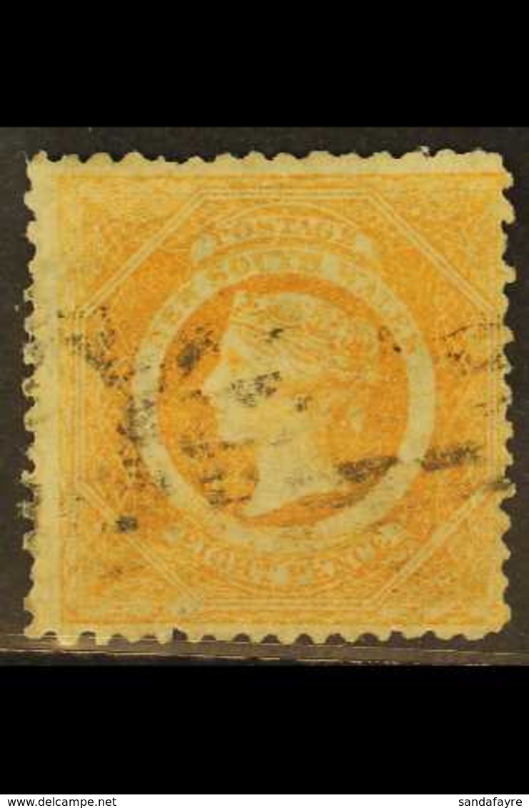 NEW SOUTH WALES 1860-72 8d Orange Diadem Perf 12, SG 150, Good Colour And Lightly Cancelled, One Shorter Perf At Top, Ve - Sonstige & Ohne Zuordnung