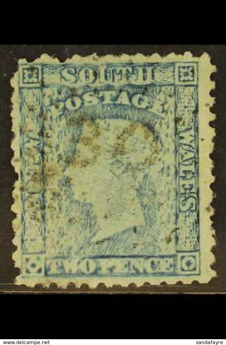 NEW SOUTH WALES 1860-72 2d Pale Blue Diadem Perf 12, RETOUCHED (position 45, Line Wholly Redrawn Above "PENCE"), SG 133a - Sonstige & Ohne Zuordnung