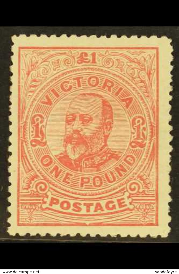 VICTORIA 1905-13 £1 Dull Rose, Perf 12½, SG 431a, Mint With Large Part Original Gum, Signed Bloch. For More Images, Plea - Sonstige & Ohne Zuordnung