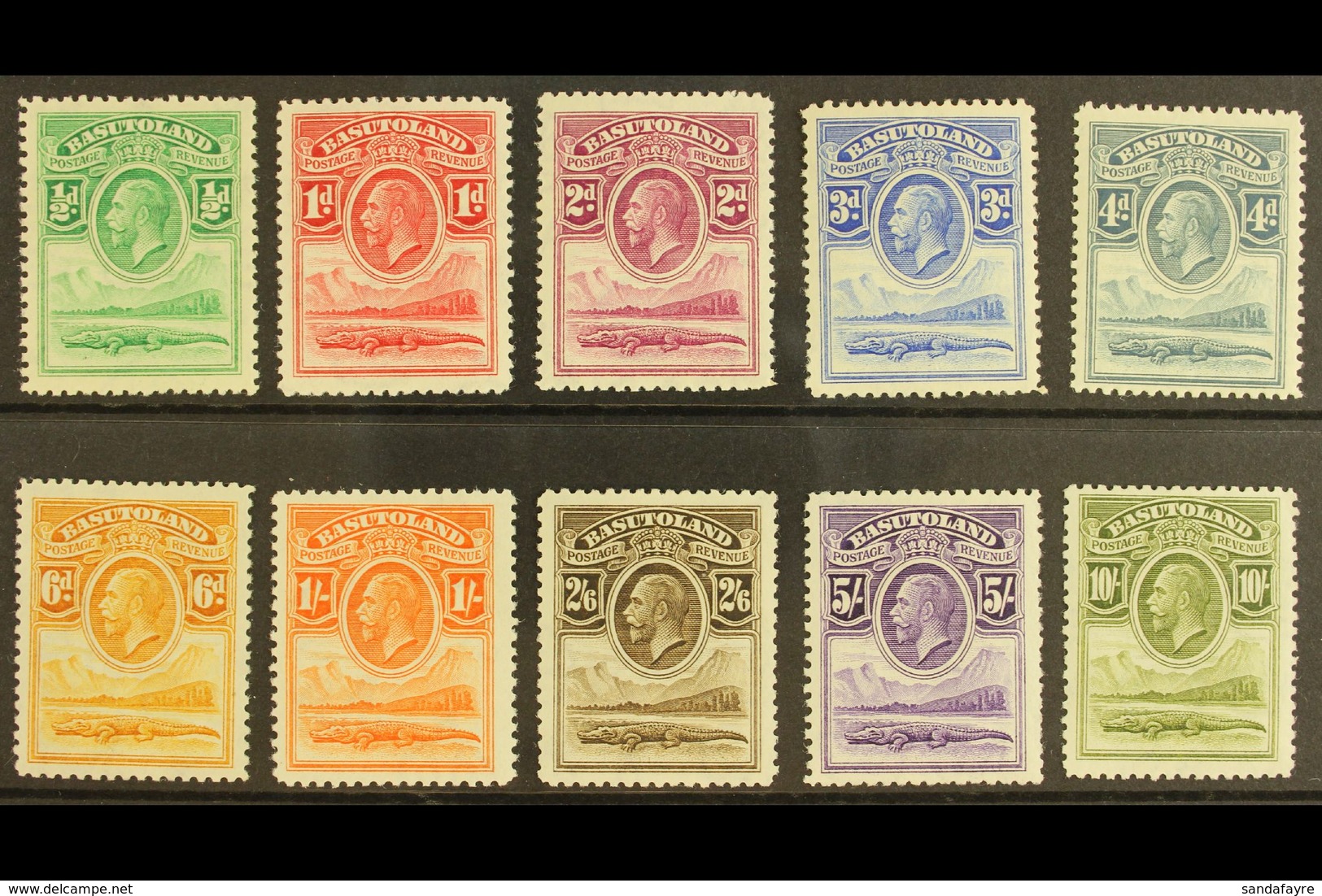 1933 Crocodiles Complete Set, SG 1/10, Fine Mint. (10) For More Images, Please Visit Http://www.sandafayre.com/itemdetai - Other & Unclassified