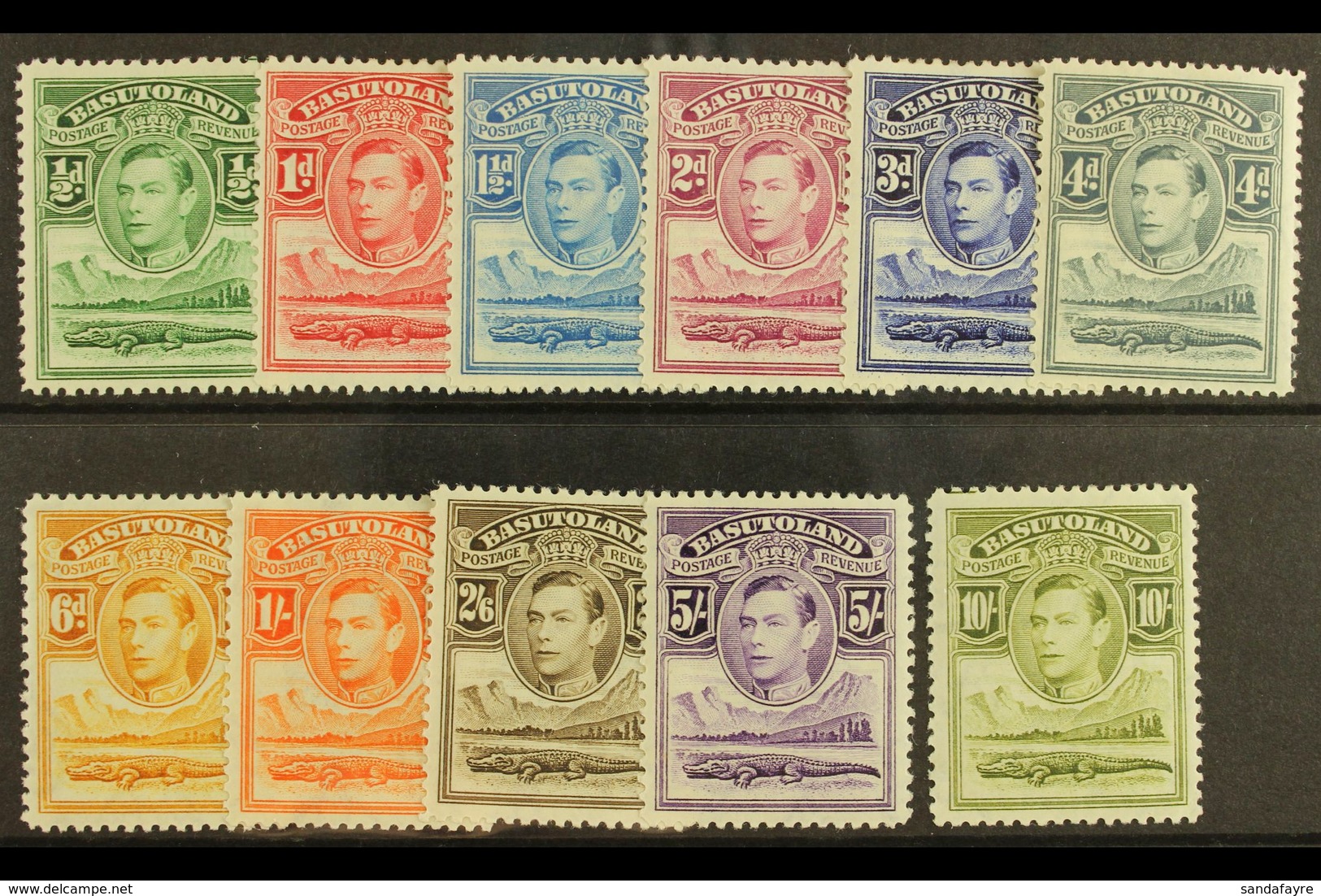 1938 Complete KGVI Set, SG 18/28, Fine Mint. (11) For More Images, Please Visit Http://www.sandafayre.com/itemdetails.as - Other & Unclassified