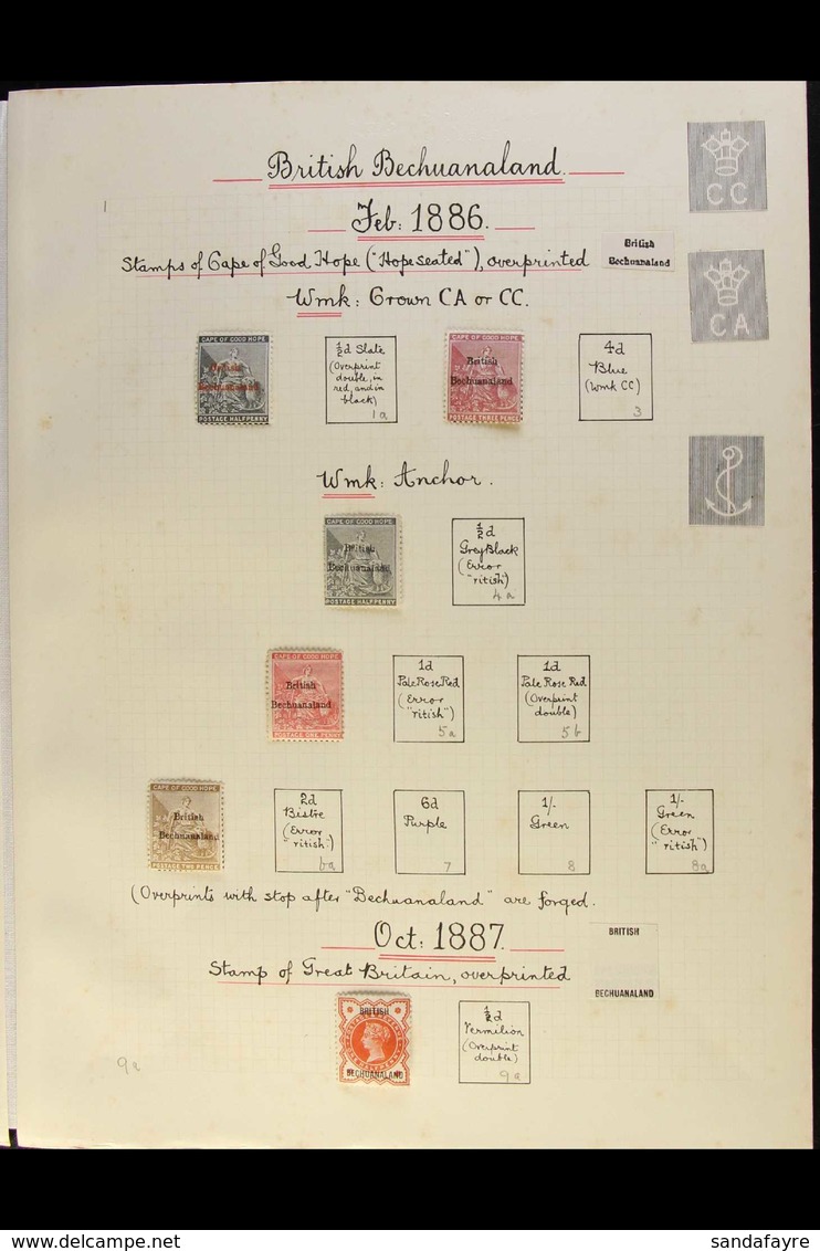 1885-1949 OLD TIME COLLECTION Nicely Written Up On Leaves, Mint & Used Chiefly All Different Stamps, Inc 1885-87 Wmk CA  - Sonstige & Ohne Zuordnung