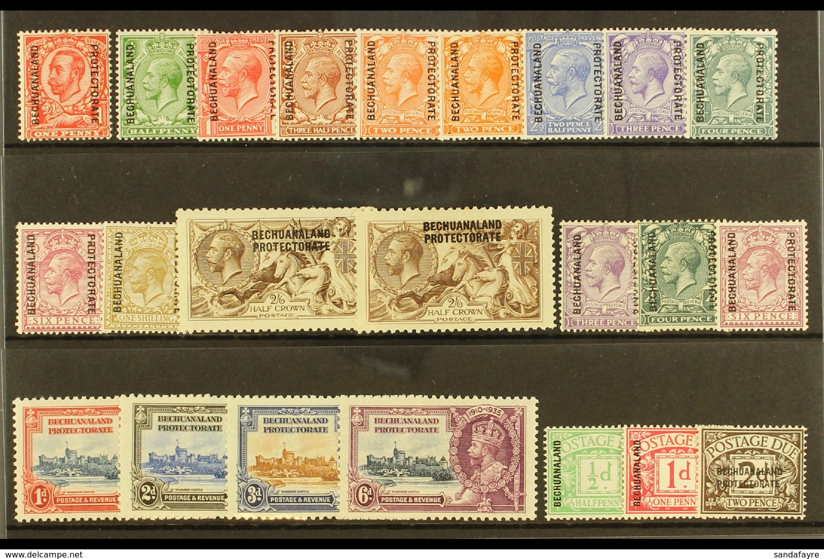 1912-36 KGV MINT SELECTION An Attractive ALL DIFFERENT Selection On A Stock Card. Includes 1913-24 Set To 1s, Plus 2s6d  - Sonstige & Ohne Zuordnung