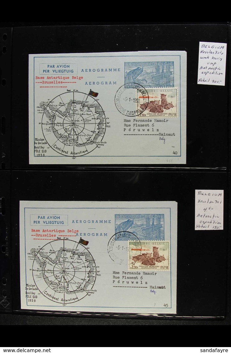 ANTARCTIC EXPEDITION AEROGRAMMES 1958-1967 Interesting Very Fine Used Collection Of All Different Special Aerogrammes Is - Sonstige & Ohne Zuordnung