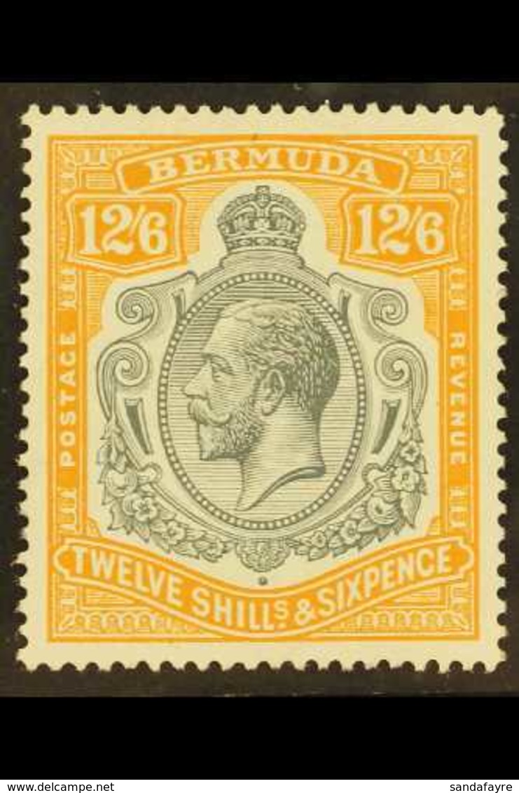 1924-32 12s6d Grey And Orange, SG 93, Never Hinged Mint. For More Images, Please Visit Http://www.sandafayre.com/itemdet - Bermuda
