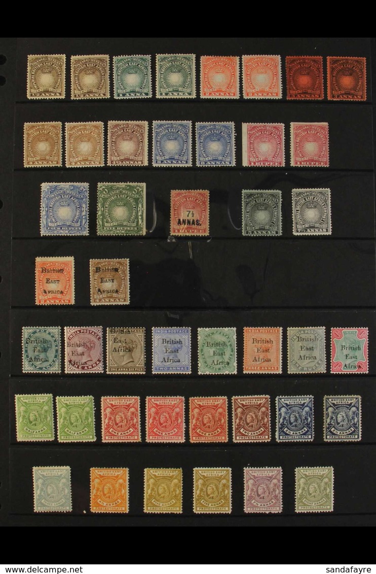 1890-1901 INTERESTING MINT COLLECTION Presented On A Trio Of Stock Pages & Includes 1890-95 "Light & Liberty" Shaded Ran - British East Africa