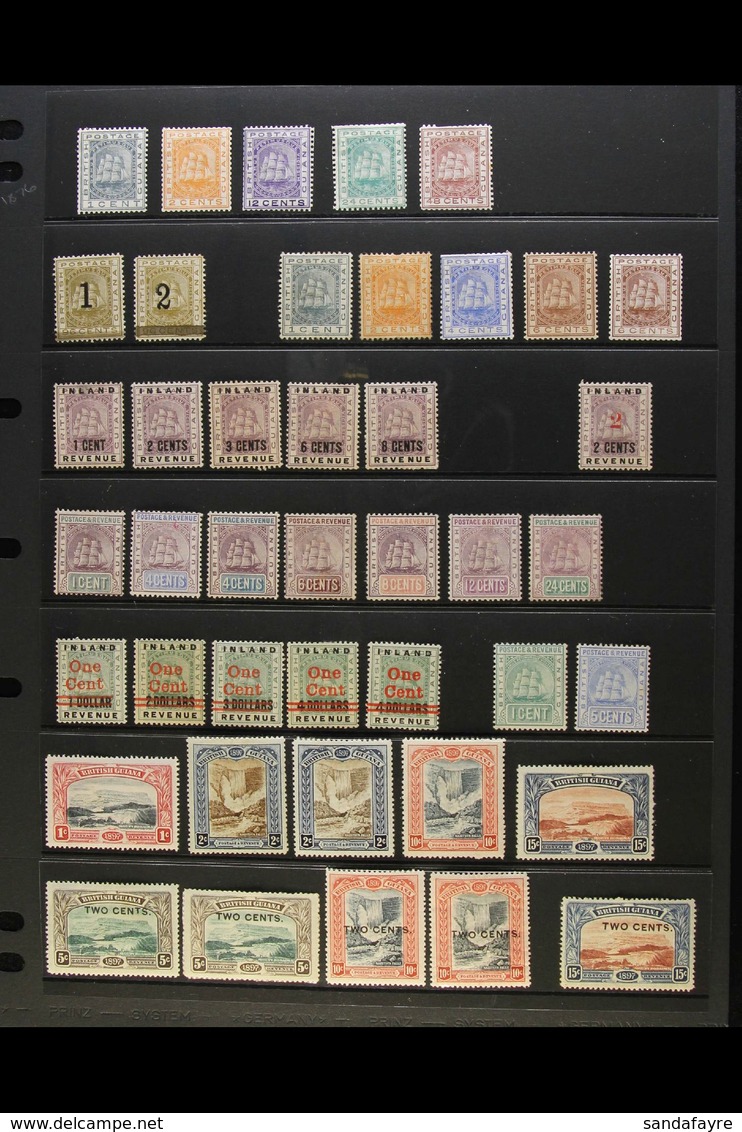 1876-1935 MINT COLLECTION CAT £1300+ Presented On A Pair Of Stock Pages & Inc 1876 CC Wmk Range To 48c, 1882 Set To 6c,  - Britisch-Guayana (...-1966)