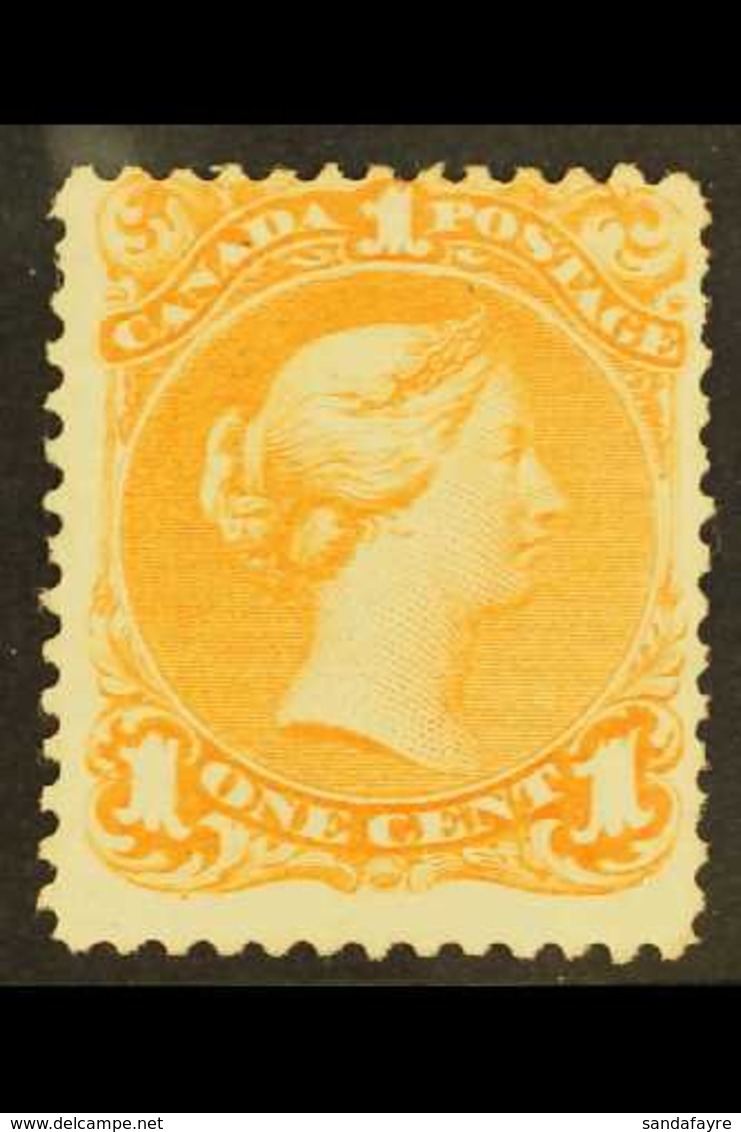 1869 1c Deep Orange Large Queen, SG 56, Fresh Unused.  For More Images, Please Visit Http://www.sandafayre.com/itemdetai - Sonstige & Ohne Zuordnung