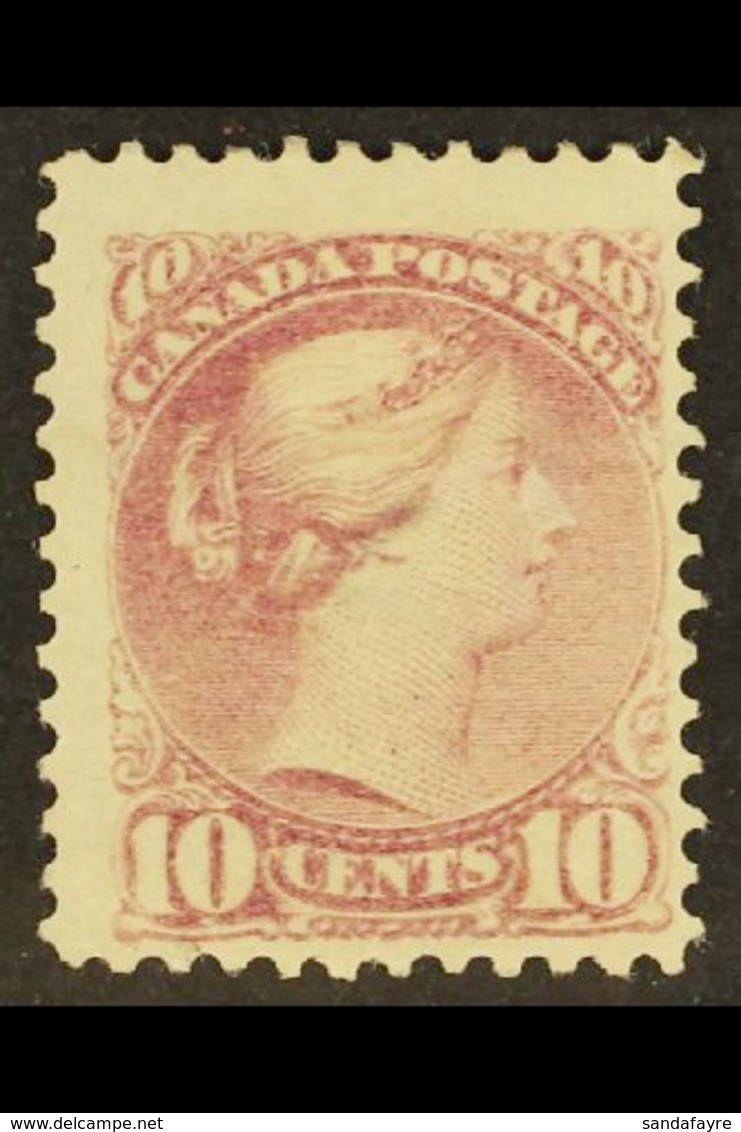 1876 10c Pale Lilac-magenta, Montreal Printing On Medium To Stout Wove Paper, SG 87, Mint With Part Original Gum, Tiny T - Sonstige & Ohne Zuordnung