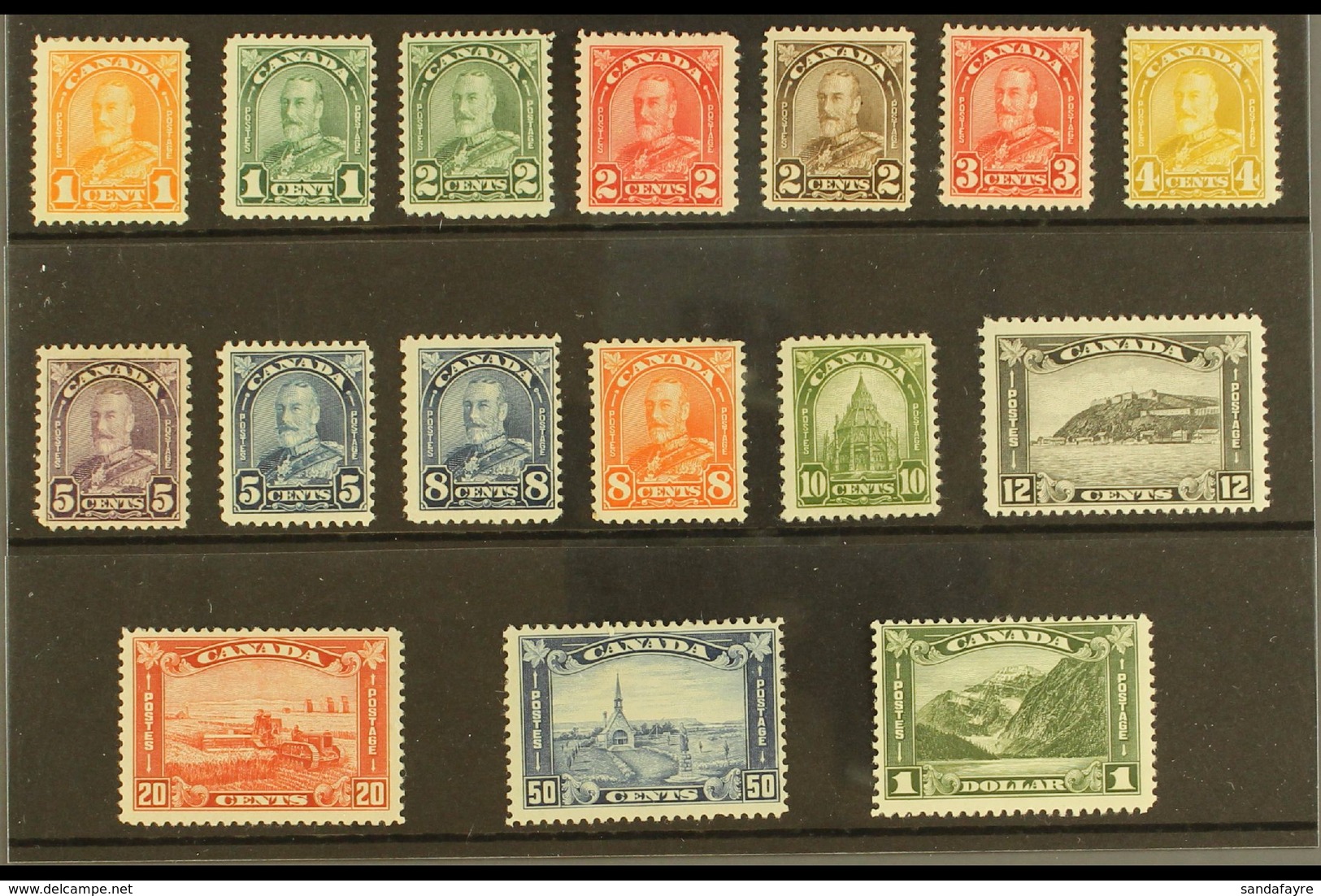 1930-31 Definitives Complete Set, SG 288/303, Fine Mint. Fresh And Attractive! (16 Stamps) For More Images, Please Visit - Sonstige & Ohne Zuordnung