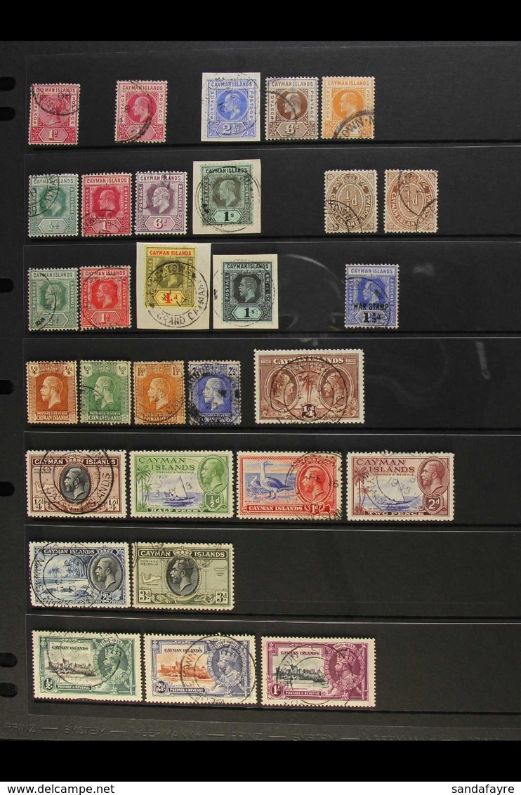 1900-35 FINE USED RANGES Incl. 1905 To 1s, 1907-09 To 6d And 1s Etc. (30 Stamps) For More Images, Please Visit Http://ww - Kaimaninseln