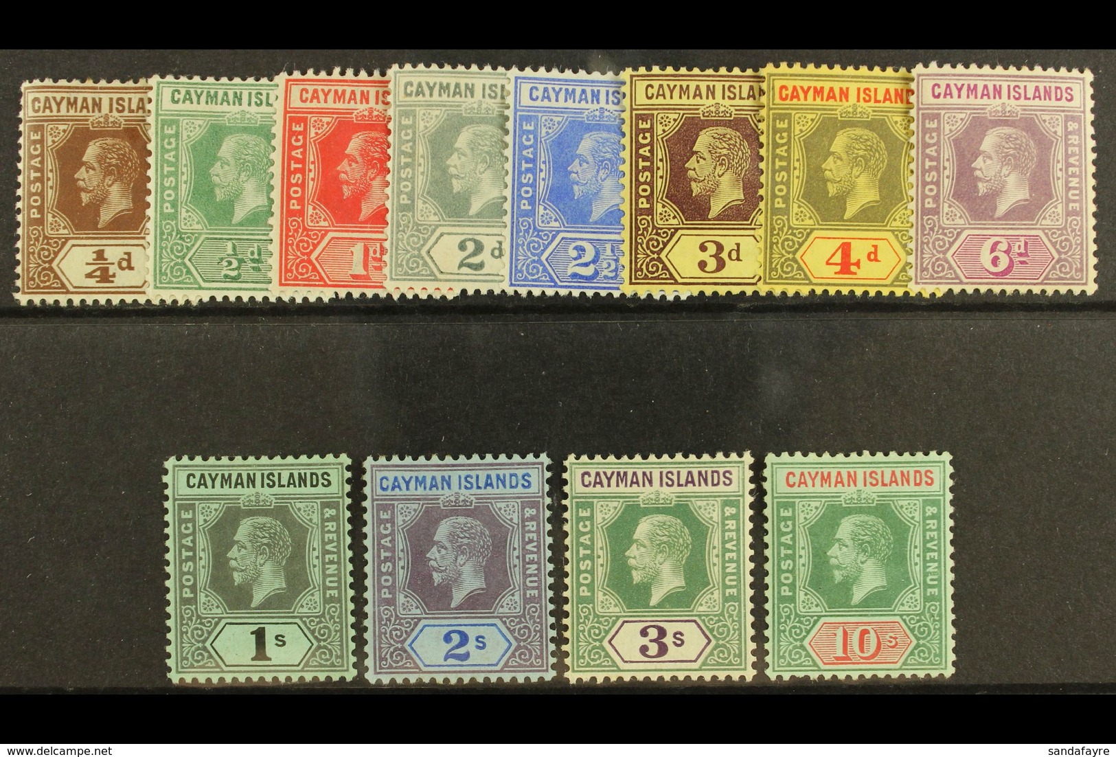 1912-20 KGV Definitive Set To 3s & 10s, SG 40/50 & 52b, Very Fine Mint (12 Stamps) For More Images, Please Visit Http:// - Kaimaninseln