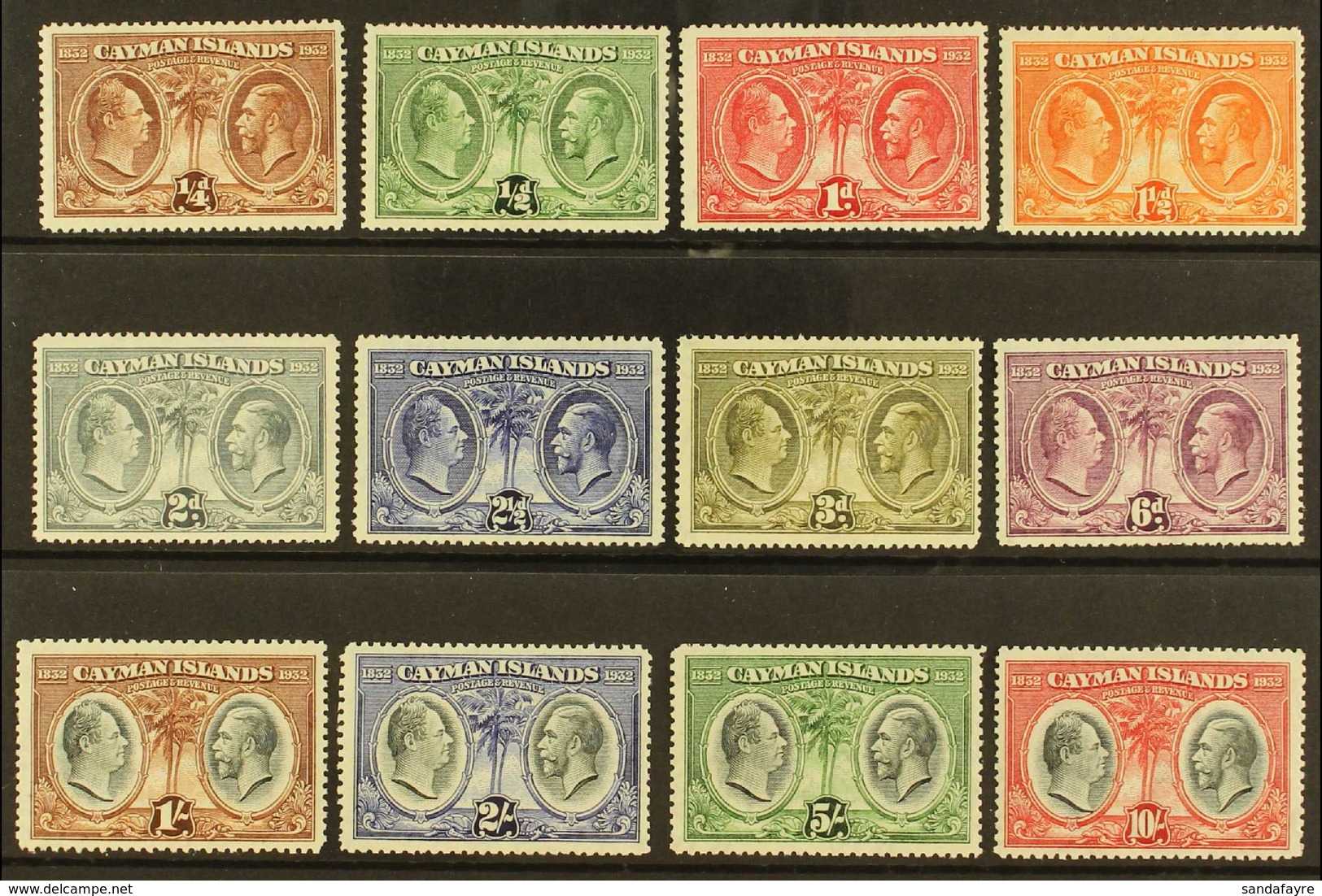 1932 "Assembly Of Justices & Vestry" Centenary, Complete Set, SG 84/95, Never Hinged Mint (12). For More Images, Please  - Kaimaninseln