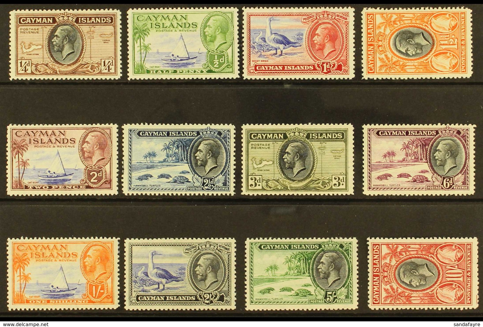 1935 Pictorial Defins, Complete Set, SG 96/107, Good To Fine Mint (12 Stamps). For More Images, Please Visit Http://www. - Kaimaninseln