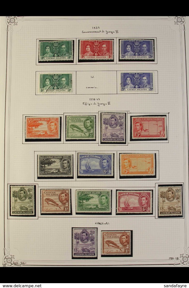 1937-59 FINE MINT Includes 1938-48 KGVI Defins Set Plus Perf.14 2d & 1s, 1950 KGVI Defins Set, 1953-62 QEII Defins, Most - Kaimaninseln