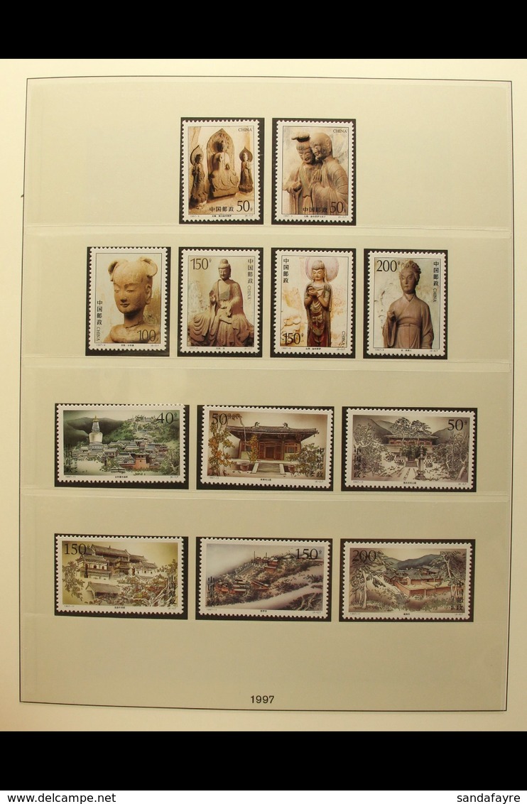 1987 - 2000 NEAR- COMPLETE NEVER HINGED MINT COLLECTION Including The Miniature Sheets, Beautifully Displayed In 3 Light - Sonstige & Ohne Zuordnung