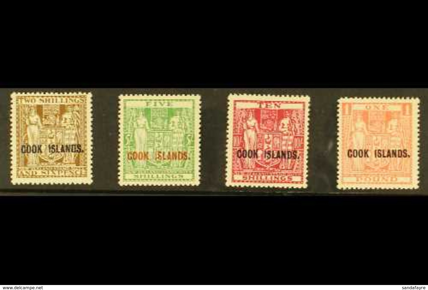 1936 "Arms" Postal Fiscal Set To £1, SG 118/21, Very Fine Mint. (4 Stamps) For More Images, Please Visit Http://www.sand - Cookinseln