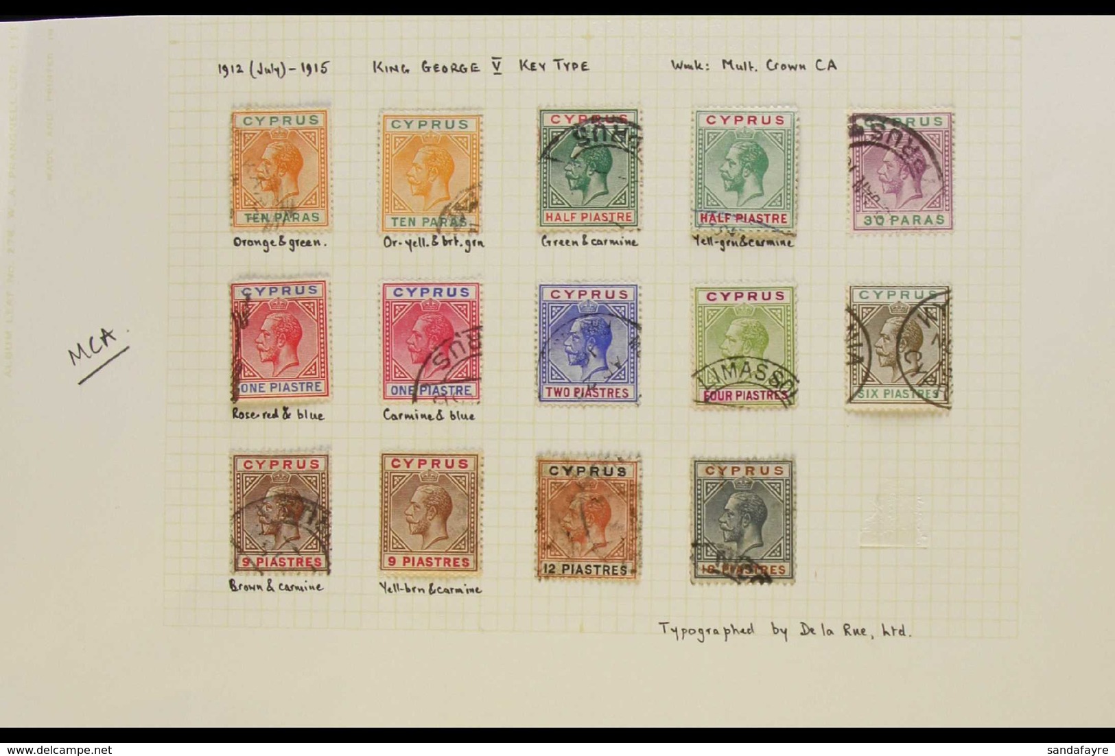 1912-35 KGV USED COLLECTION Presented On Album Pages With Many "Better" Stamps & Top Values. Includes 1912-15 MCA Wmk Se - Sonstige & Ohne Zuordnung