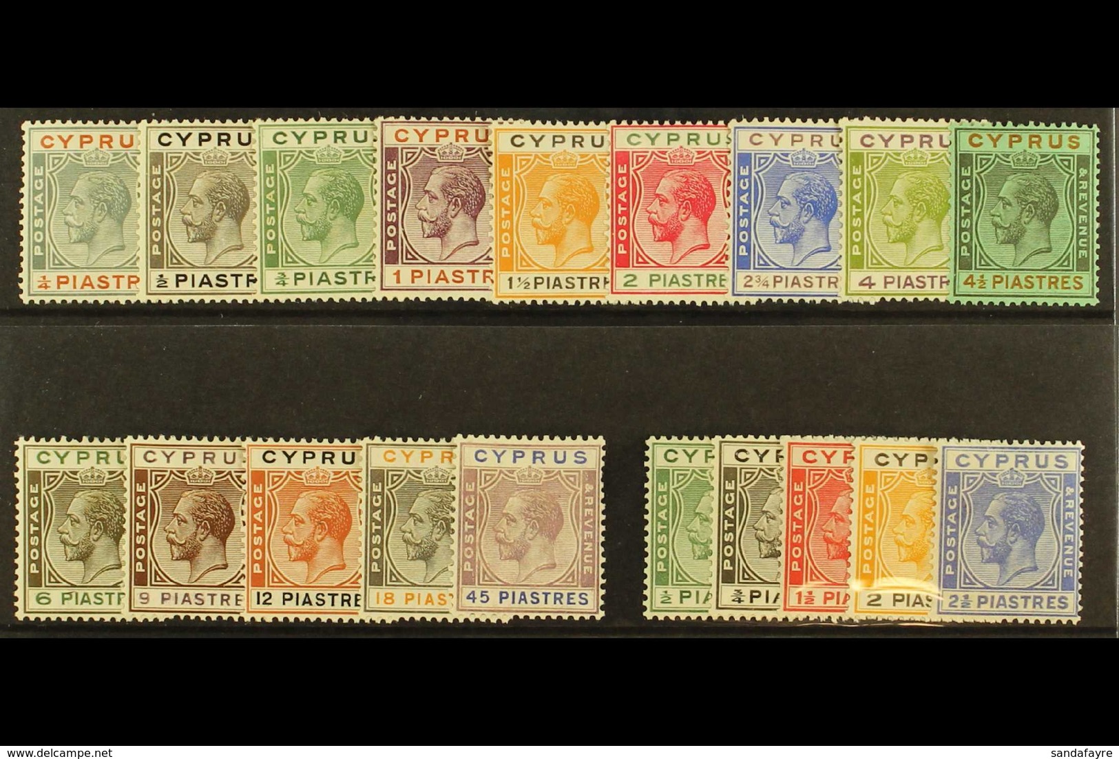 1924 - 28 Complete Set To 45pi Plus New Colours Set, SG 103/116, 118/22, Very Fine Mint. (19 Stamps) For More Images, Pl - Sonstige & Ohne Zuordnung