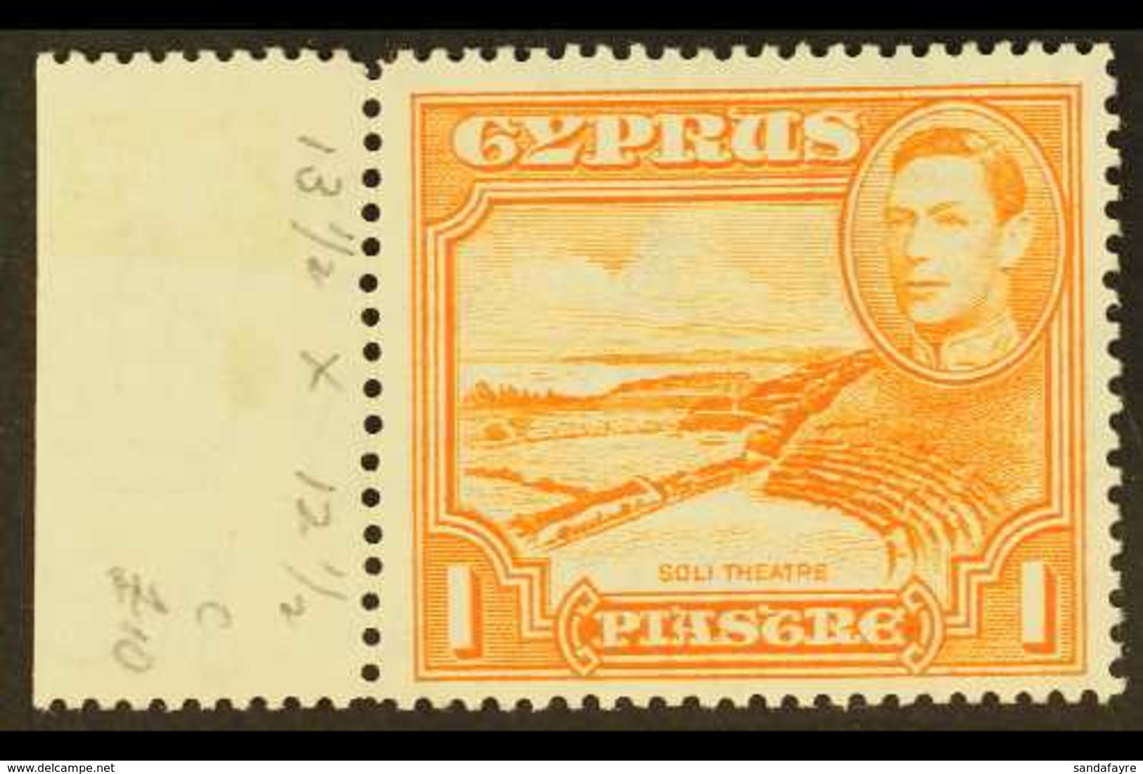 1938-51 1pi Orange Perf 13½ X 12½, SG 154a, Never Hinged Mint. Fresh & Very Scarce! For More Images, Please Visit Http:/ - Sonstige & Ohne Zuordnung