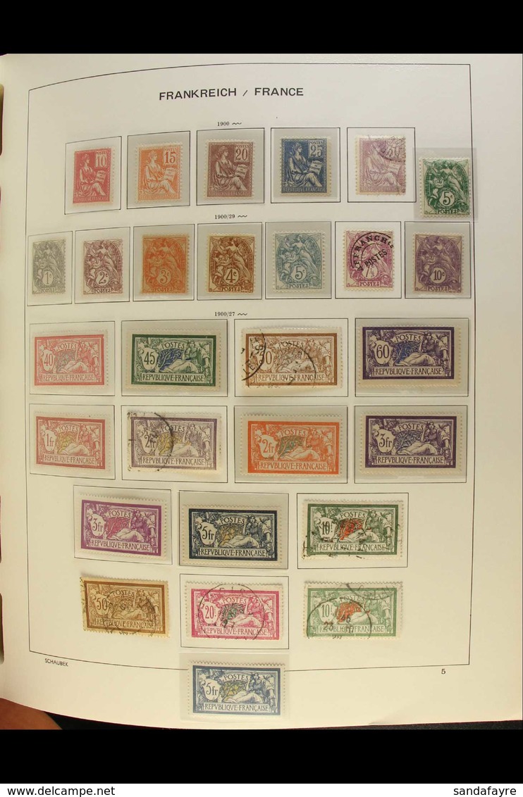 1900-1983 COMPREHENSIVE MINT COLLECTION Superb Collection In A Printed Album, Begins With "Blanc" & "Mouchon" Types Comp - Sonstige & Ohne Zuordnung