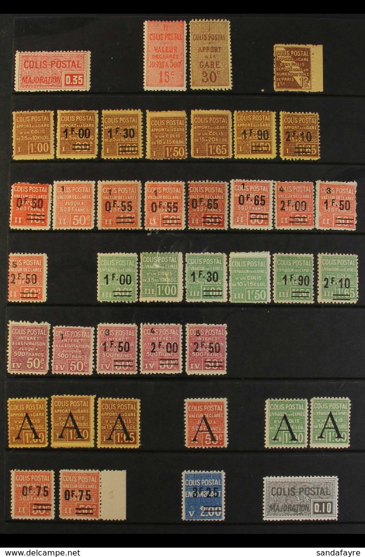 PARCEL POST 1918-1945 FINE MINT & NEVER HINGED MINT COLLECTION On Stock Pages, All Different, Includes 1918-23 15c & 30c - Autres & Non Classés