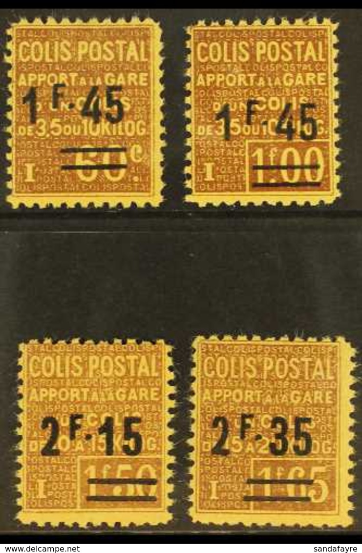 PARCEL POST 1928-29 'Apport A La Gare' Surcharges Complete Set, Yvert 88/90, Never Hinged Mint, Fresh. (4 Stamps) For Mo - Sonstige & Ohne Zuordnung