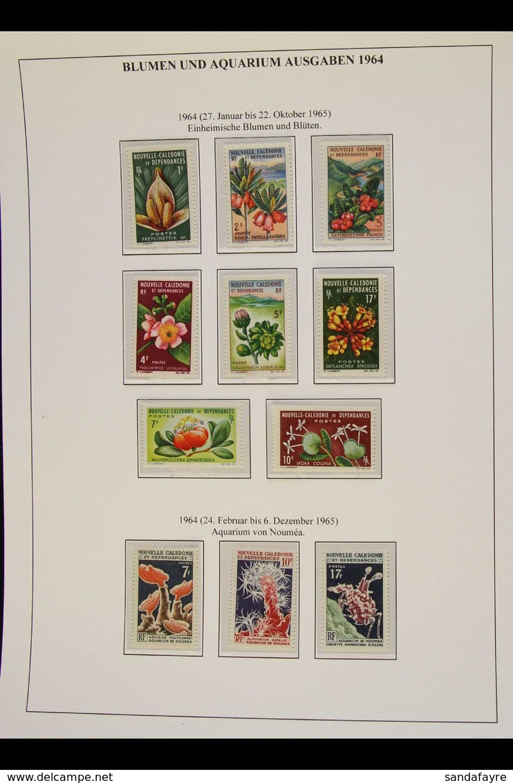 NEW CALEDONIA 1963-89 NEVER HINGED MINT Collection Of Postage Issues, Complete From Yvert 307 Through To 588, Plus The O - Sonstige & Ohne Zuordnung