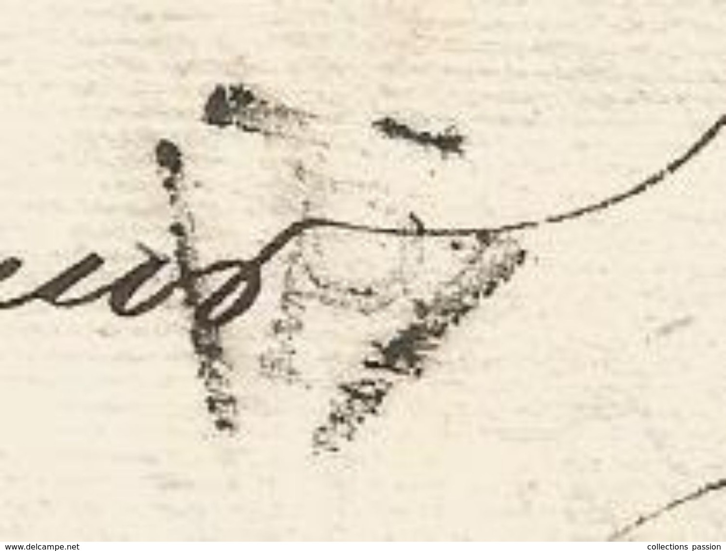 Lettre , 1820 , P Dans Triangle , 3 Scans - 1801-1848: Précurseurs XIX