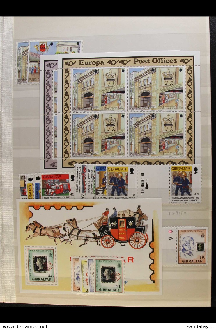 1990-99 NEVER HINGED MINT COLLECTION Virtually Complete Incl. 1993 Architecture Set, 1994-2001 Definitive Set, Plus Some - Gibraltar