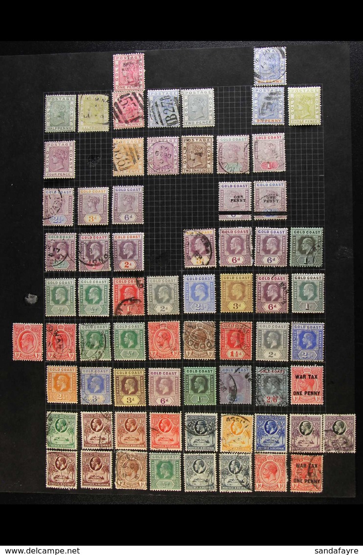 1883-1953 MINT & USED COLLECTION Untidy Collection With Better Stamps And Sets, We Note 1883 ½d Olive-yellow Used, Later - Goldküste (...-1957)