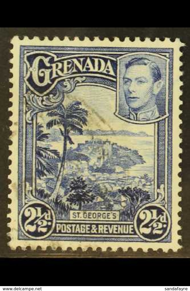 1950 2½d Bright Blue Perf 12½ X 13½, SG 157a, Very Fine Used. Scarce. For More Images, Please Visit Http://www.sandafayr - Grenada (...-1974)