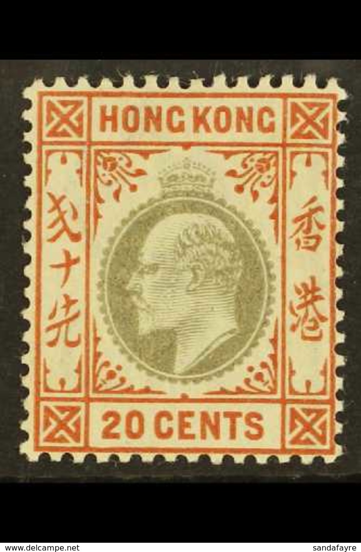 1903 20c Slate And Chestnut, Wmk Crown CA, SG 69, Very Fine Mint. For More Images, Please Visit Http://www.sandafayre.co - Sonstige & Ohne Zuordnung