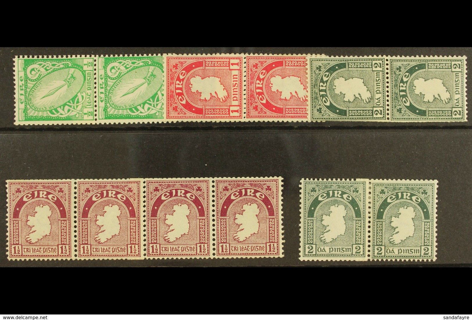 1934 COIL JOIN PAIRS Vertical ½d, 1d And 2d, Horizontal 1½d (strip Of 4) And 2d, Fine Mint. (5 Items) For More Images, P - Sonstige & Ohne Zuordnung